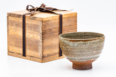 Japanese Matcha Bowl - 白川甫硯 Shirakawa Hosen - Ash Glazed Agano-yaki Chawan - 500ml