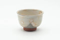 Tezumi — Japanese Teacup - Grey Pink Gohonte Hagi-yaki Yunomi - 100ml — front view from another angle