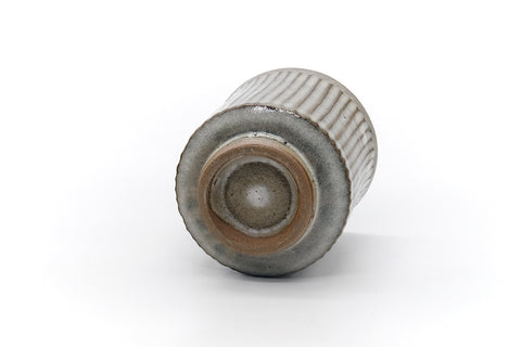 Japanese Teacup - Striped Grey Yunomi - 210ml