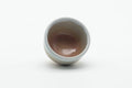 Tezumi — Japanese Teacup - Small Beige White Glazed Hagi-yaki Guinomi - 40ml — three-quarter view