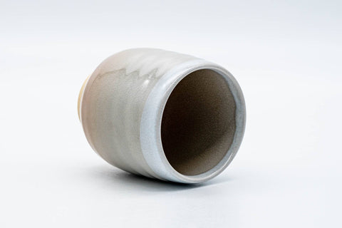 Japanese Teacup - Large Beige White Glazed Hagi-yaki Yunomi - 240ml