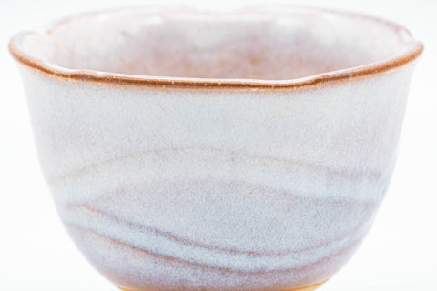Japanese Teacup - 天鵬山 Tsubaki Kiln 椿窯 Purple Glazed Hagi-Yaki Yunomi - 140ml