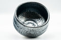 Japanese Matcha Bowl - Tenmoku Yuteki Glazed Chawan - 500ml - top-down view of the oil-spot glazed interior