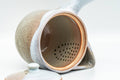 Japanese Tea Set - Beige White Glazed Hagi-yaki Do-ake Kyusu Teapot with 5 Yunomi Teacups - Tezumi