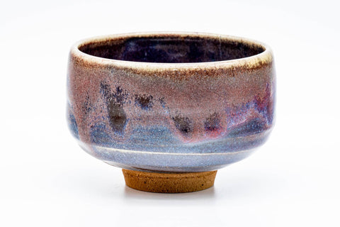 Japanese Matcha Bowl - 龍山 Tatsuyama - 里山窯 Satoyama Kiln - Yohen Cinnabar Glazed Chawan - 400ml