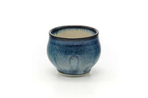 Japanese Teacup - Dark Blue Glazed Yunomi - 120ml
