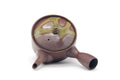 Tezumi — Japanese Kyusu - Ash Glazed Banko Mesh Teapot - 220ml — interior view showing the filter