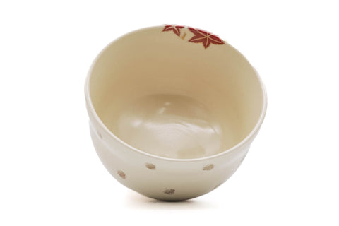 Floral Crests Kyo-yaki Chawan
