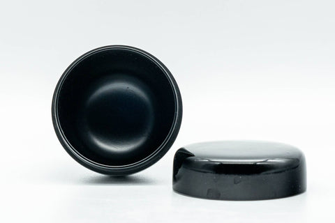 Japanese Natsume - Small Black Plastic Matcha Tea Caddy - 50ml