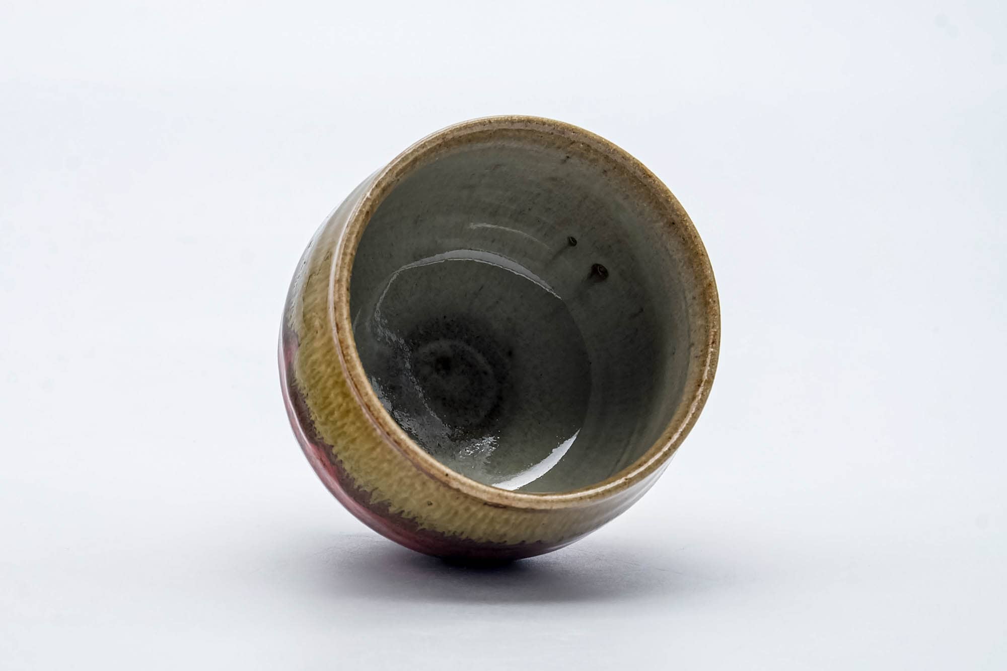 Japanese Teacup - Red Brown Drip-Glazed Yunomi - 165ml