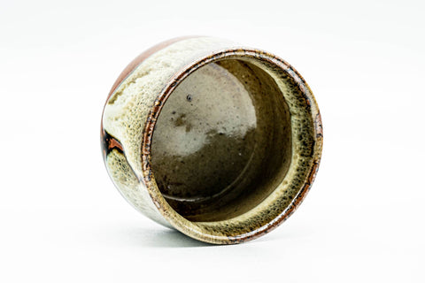 Japanese Teacup - Brown Beige Hare's Fur Glazed Yunomi - 100ml