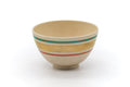 Tezumi — Japanese Matcha Bowl - Striped Kyo Chawan - 400ml — front view