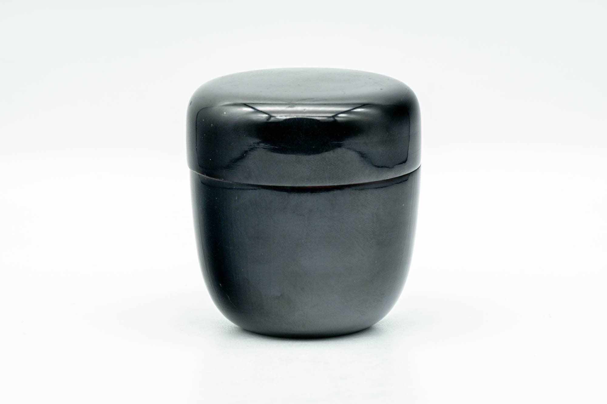 Japanese Natsume - Black Lacquered Wooden Matcha Tea Canister - 100ml - Tezumi