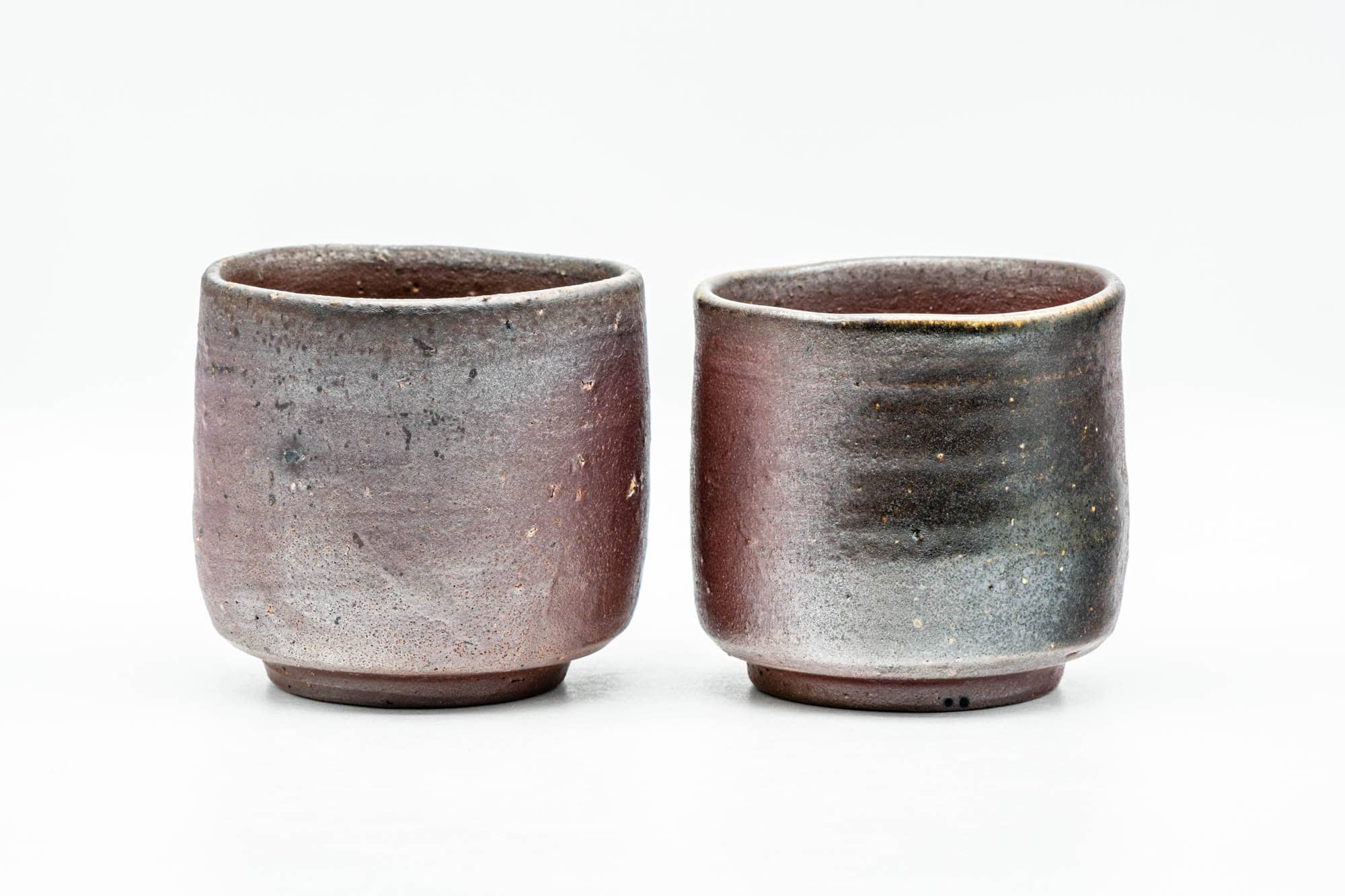 Japanese Teacups - Pair of Earthy Bizen-yaki Yunomi - 150ml