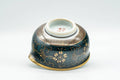 Japanese Katakuchi - 九谷焼 Floral Aochibu Kutani-yaki Porcelain Water Cooler - 110ml - Tezumi
