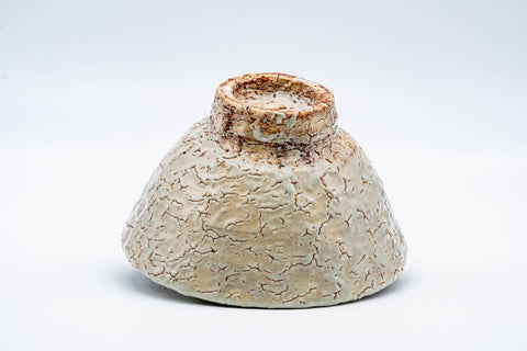 Japanese Matcha Bowl - 梅田陶楽 Umeda Touraku - Ido-Style Hagi-yaki Chawan - 300ml