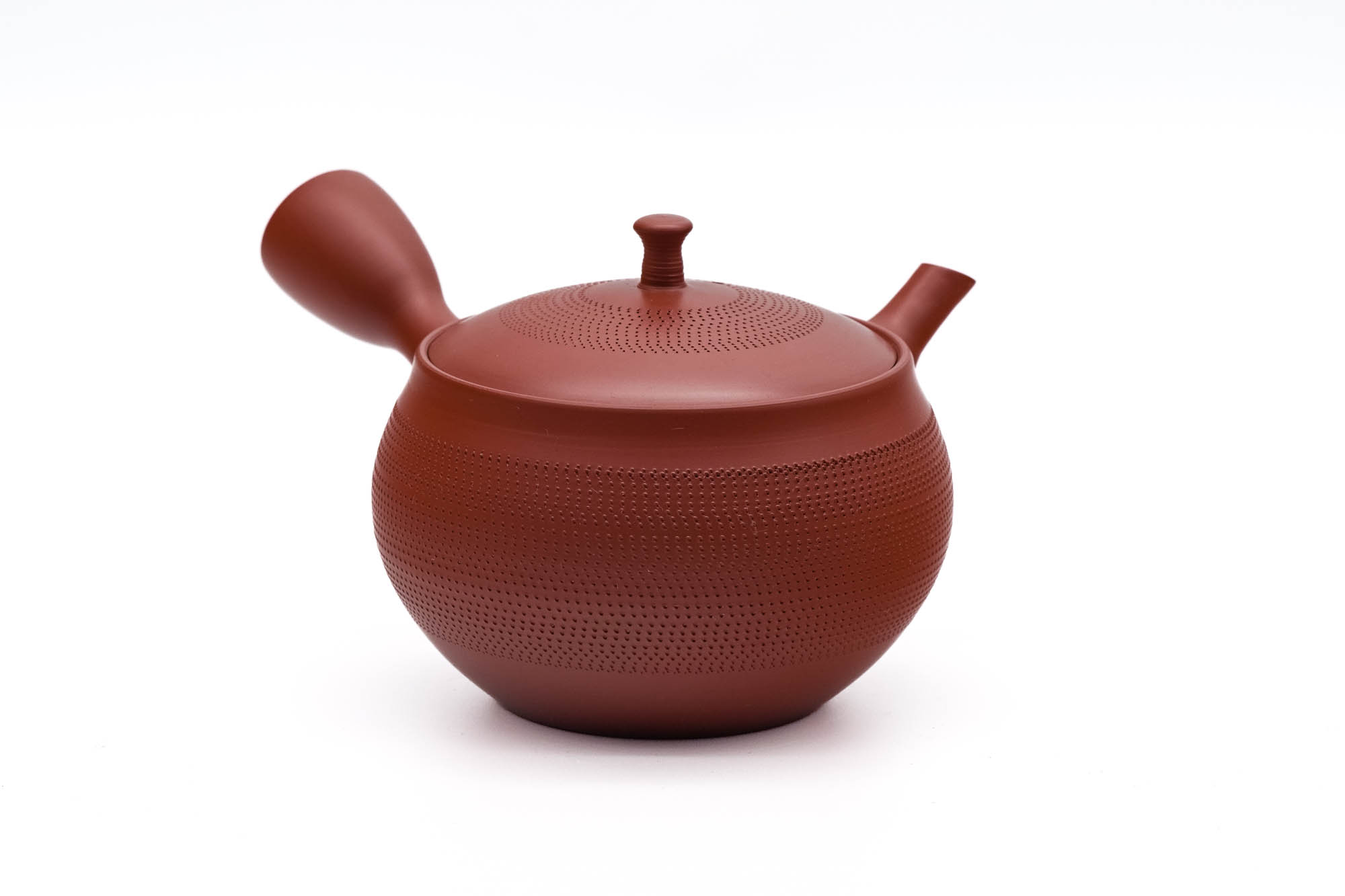 Dotted Red Shudei Tokoname Teapot - Thumbnail 4