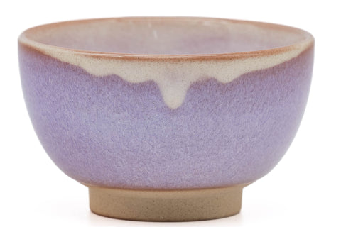 Set of 5 Purple Hagi-yaki Teacups - 100ml