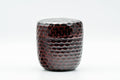 Japanese Chazutsu - Burgundy Plum Blossoms Plastic Tea Canister - 275ml - Tezumi