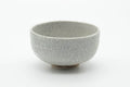 Tezumi — Japanese Matcha Bowl - White Crazed Glazed Chawan - 400ml — front view from another angle