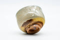 Tezumi — Japanese Teacup - Speckled Beige Gray Glazed Shigaraki-yaki Yunomi - 150ml — top-down view of the interior