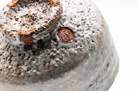 Japanese Matcha Bowl - 兼田佳炎 Kaneda Keien - Milky Glazed Hagi-yaki Chawan - 500ml