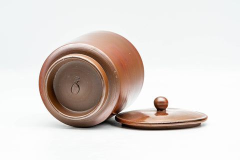 Japanese Teacup - Earthy Bizen-yaki Lidded Yunomi - 140ml