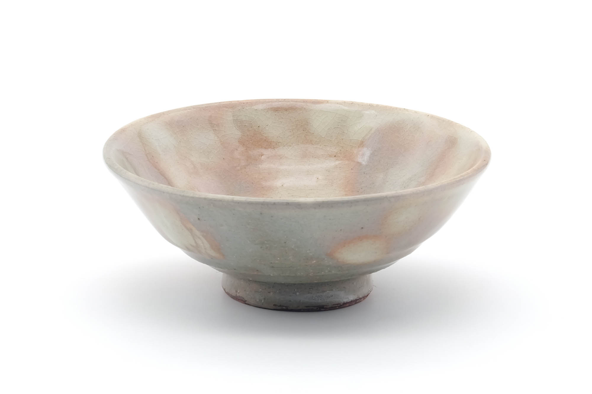Japanese Matcha Bowl - Grey Pink Gohonte Glazed Hagi-yaki Summer Chawan - 300ml
