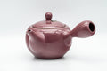 Tezumi — Japanese Kyusu - Magenta Teapot with Fine Mesh Strainer - 325ml — top-down view of the lid