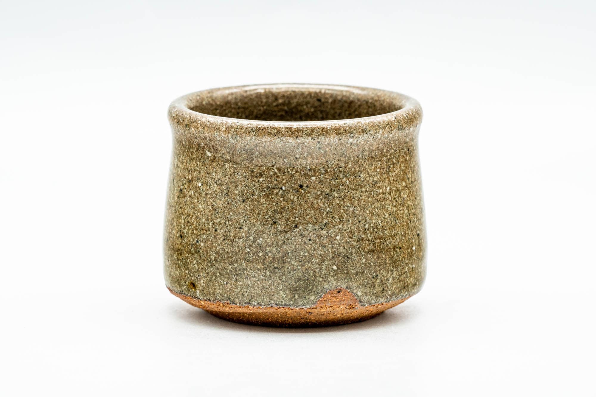 Japanese Teacup - Brown Speckled Curled Lip Guinomi - 60ml