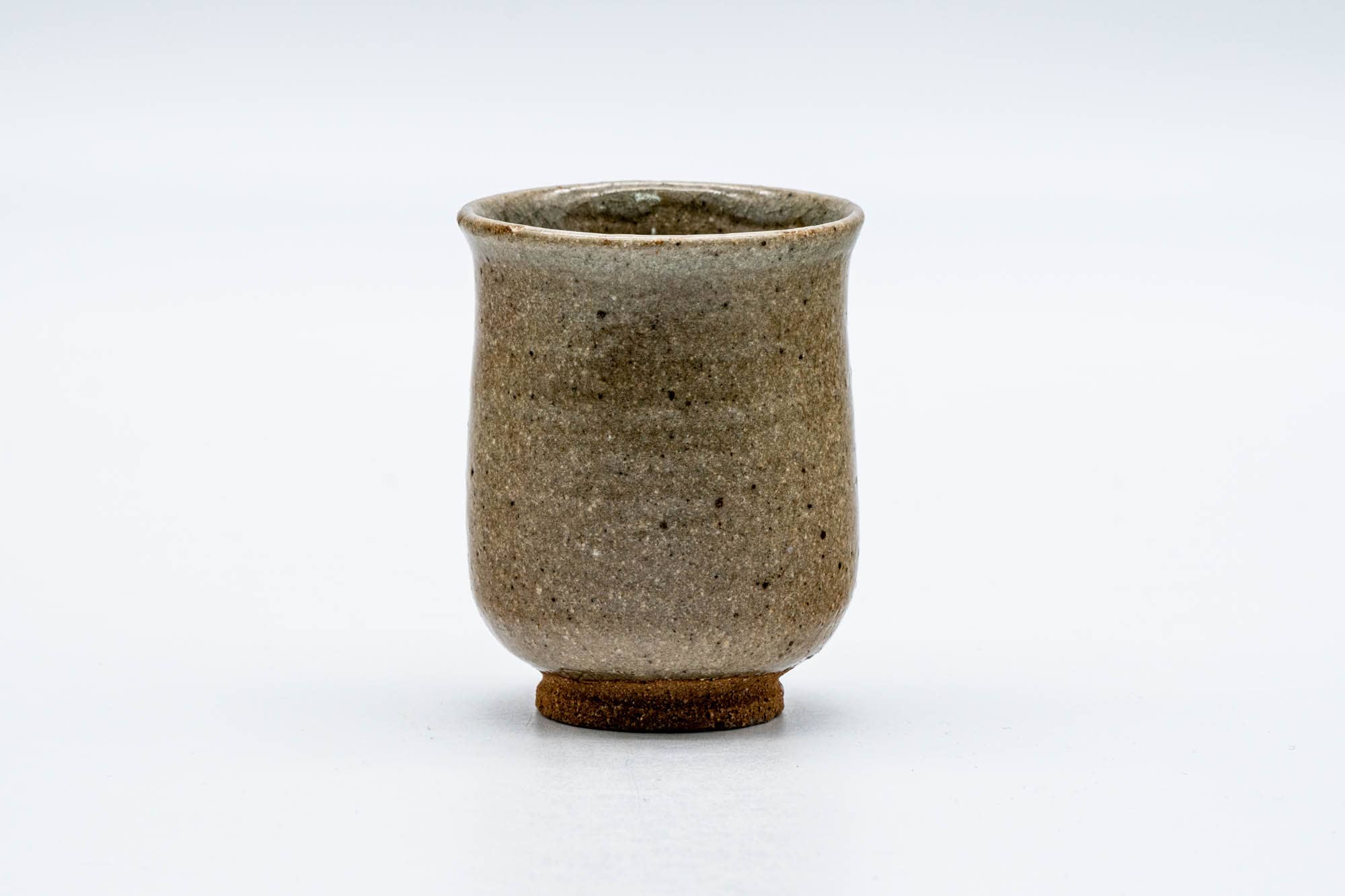 Japanese Teacup - Beige Floral Karatsu-yaki Yunomi - 90ml