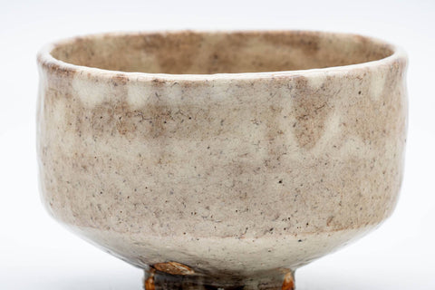 Japanese Matcha Bowl - 兼田佳炎 Kaneda Keien - Milky Glazed Hagi-yaki Chawan - 350ml