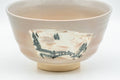 Japanese Matcha Bowl - Abstract Beige Pink Glazed Kyo-yaki Chawan - 300ml - Tezumi