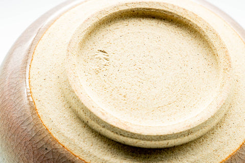 Japanese Katakuchi - 天鵬山 Tsubaki Kiln - Beige White Glazed Hagi-yaki Water Cooler - 140ml