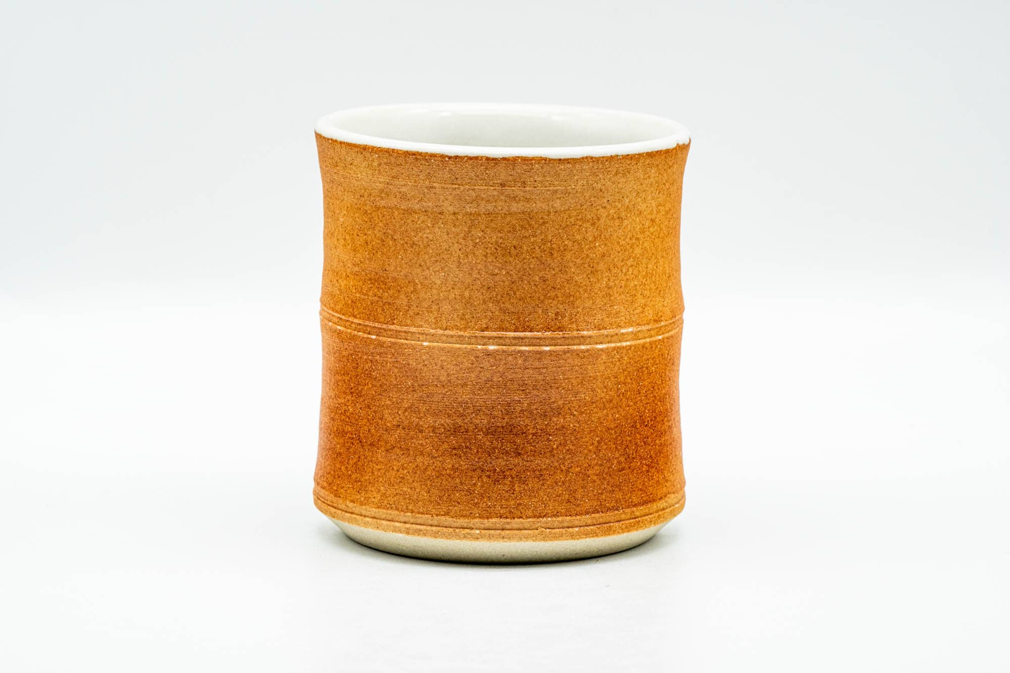 Japanese Teacup - Ash Glazed Bamboo-Shaped Shigaraki-yaki Yunomi - 200ml