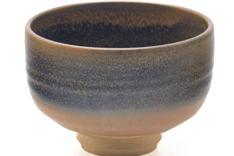 Japanese Matcha Bowl - Brown Yellow Gradient Glazed Chawan - 460ml
