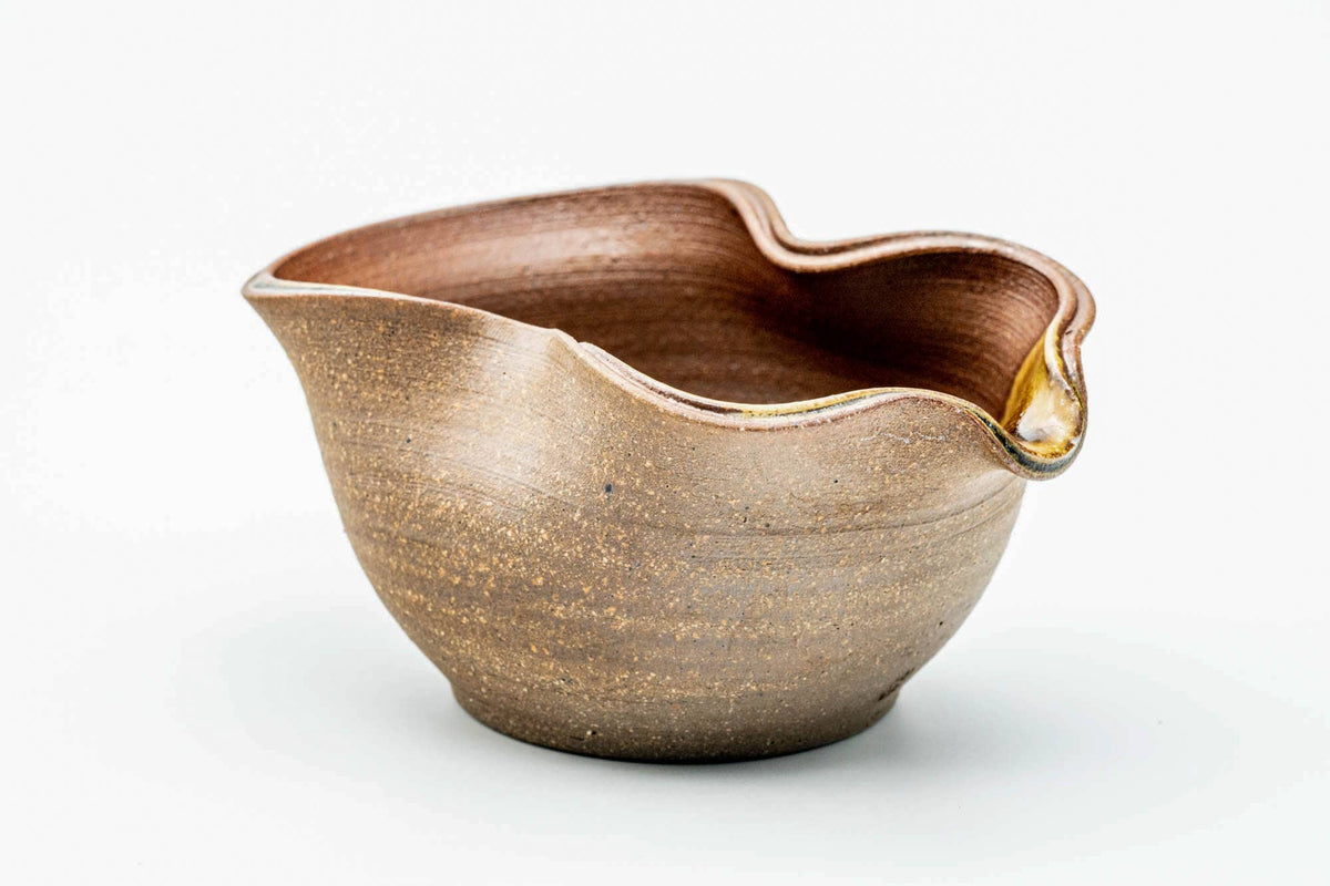 Japanese Katakuchi - Ash Glazed Wavy Water Cooler - 150ml – Tezumi