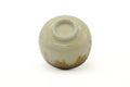 Tezumi — Japanese Teacup - White Yellow Brown Drip-glazed Yunomi - 175ml — top-down view of the interior