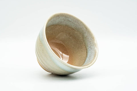Japanese Teacup - Beige White Weathered Hagi-yaki Yunomi - 130ml