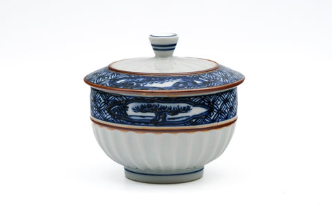 Hand-painted Kiyomizu-yaki Lidded Yunomi - 120ml
