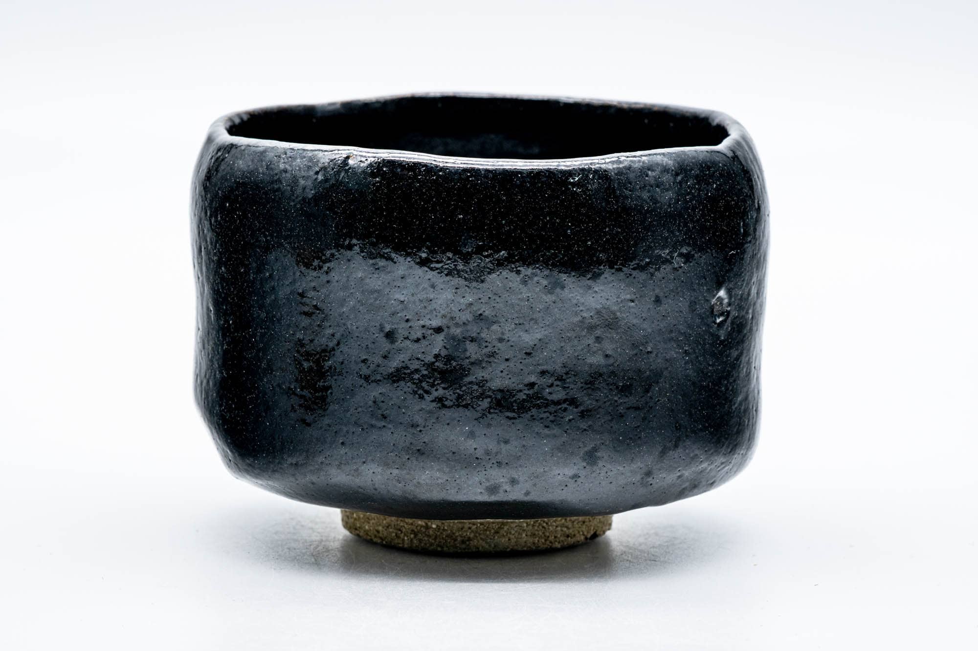 Japanese Matcha Bowl - 松楽窯 Shoraku Kiln - Black Egret Kuro-Raku