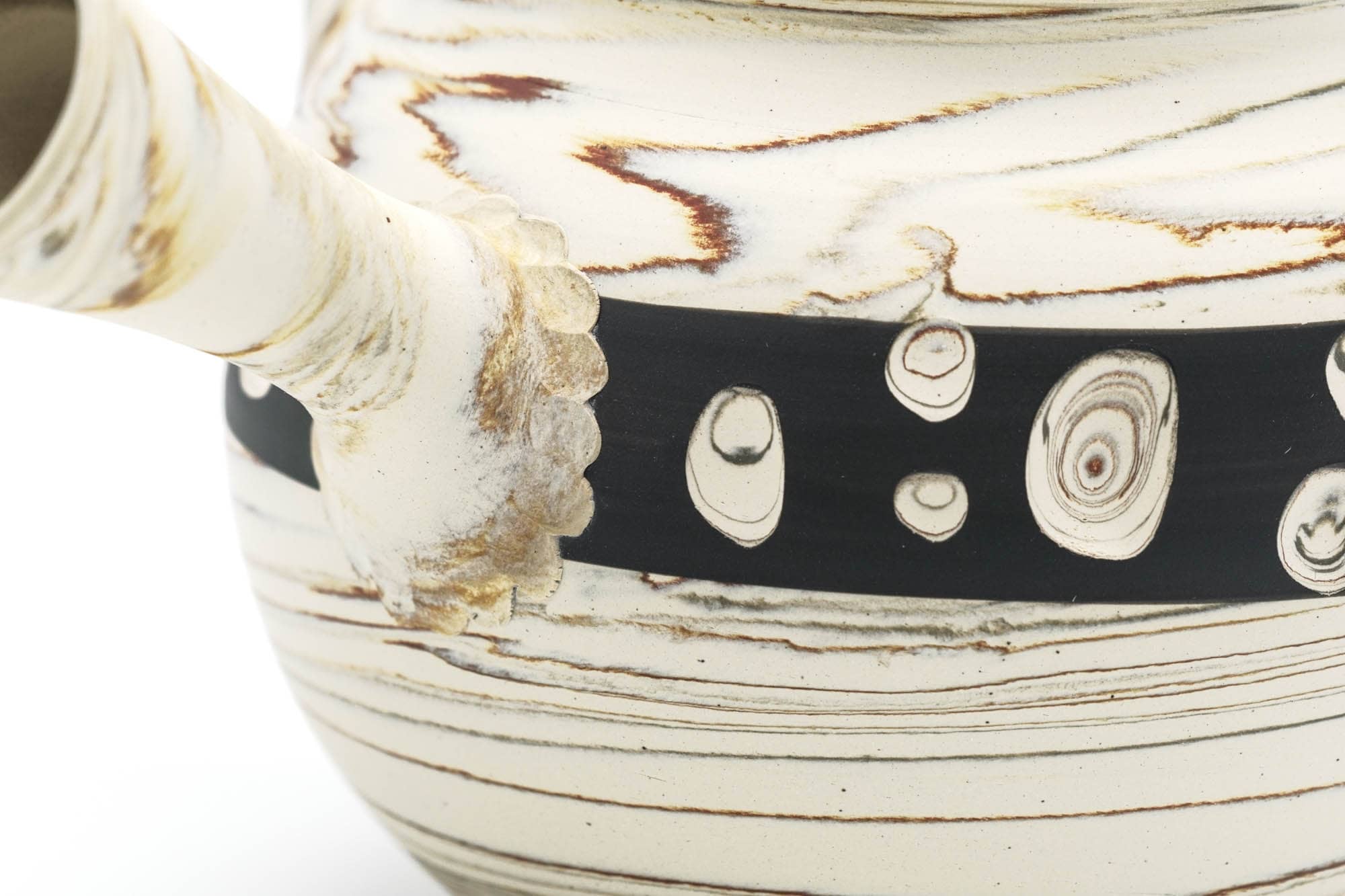 Tezumi Mizutama Nerikomi Tokoname Teapot - Thumbnail 3