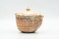 Tezumi — Japanese Houhin - 萩焼 Large Hagi-yaki Ceramic Filter Teapot - 280ml — three-quarter view from the opposite side
