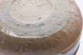 Tezumi — Japanese Kensui - Beige White Glazed Hagi-yaki Water Bowl - 600ml — inverted showing the foot ring