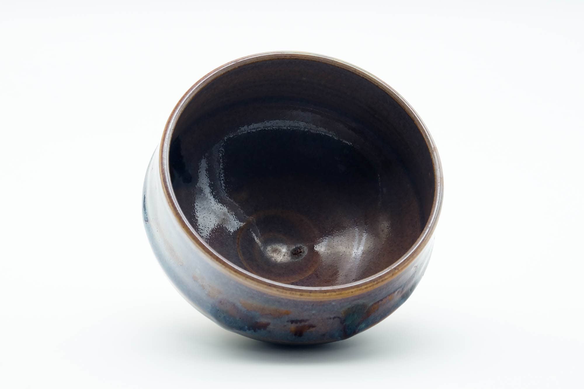 Japanese Matcha Bowl - Blue Purple Drip-Glazed Chawan - 300ml