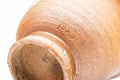 Tezumi — Japanese Teacup - Ash Glazed Shigaraki-yaki Yunomi - 60ml — inverted showing the foot ring