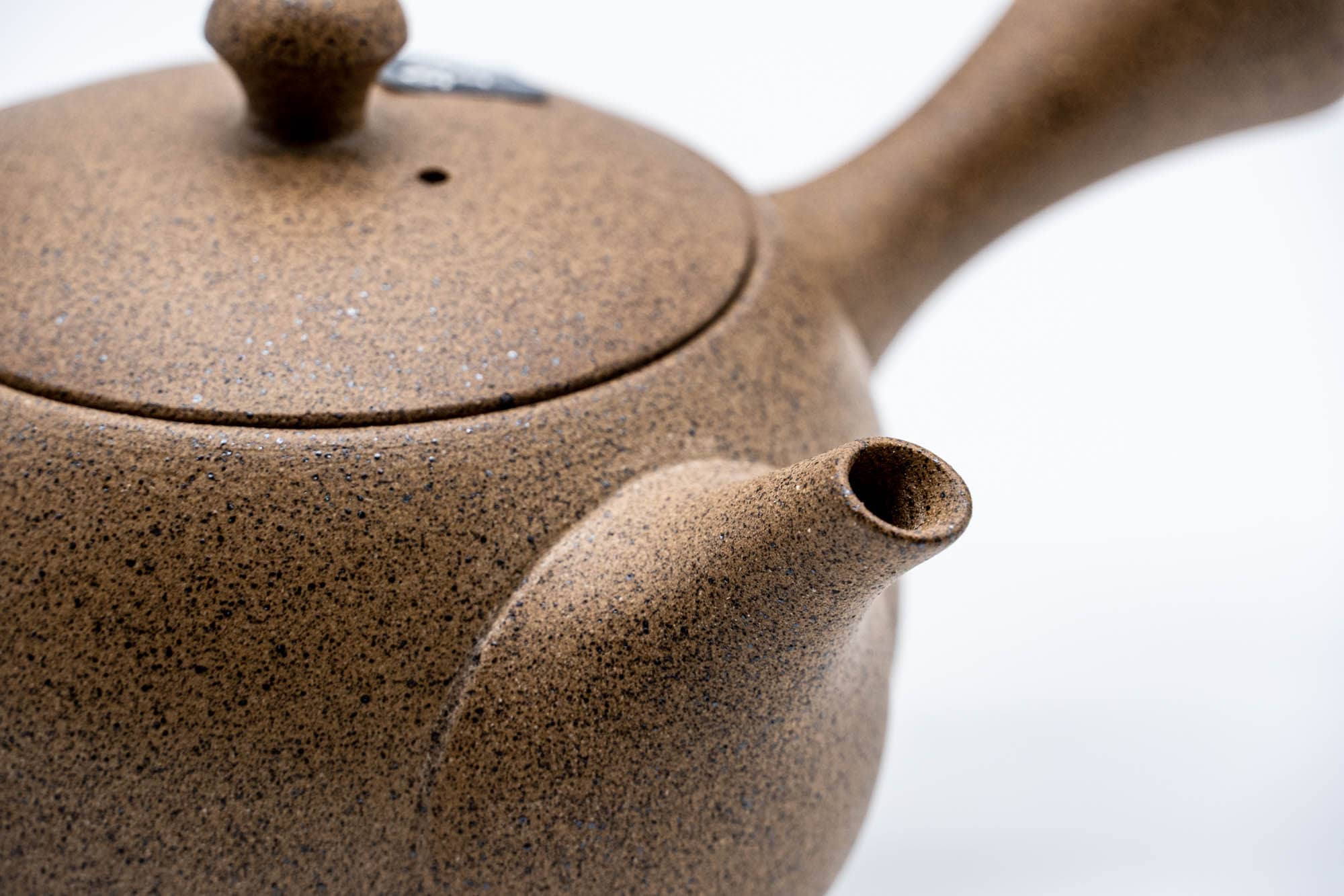 Japanese Kyusu - Brown Speckled Tokoname-yaki Stoneware Teapot - 300ml