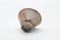 Tezumi — Japanese Teacup - Orange Hidasuki Rice Straw Bizen-yaki Yunomi - 160ml — top-down view of the interior