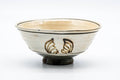Tezumi — Japanese Matcha Bowl - Painted Hakeme Hira Summer Chawan - 150ml — front view from another angle
