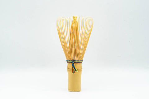 Japanese Chasen - 翠華園 Suikaen - Five-Coloured Shiratake White Bamboo Matcha Whisk - Tezumi